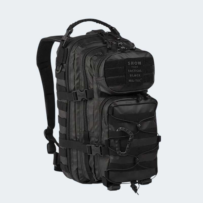 MOCHILA TÁCTICA US Assault Tactical 20L MIL-TEC Sistema MOLLE Negra