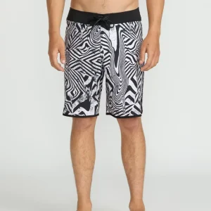 Boardshort Infuse Scallop Mod 19" - White Black