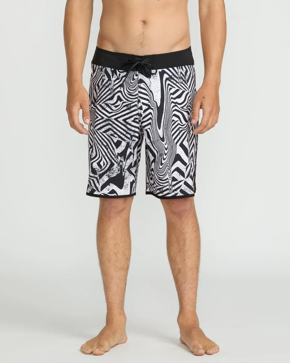 Boardshort Infuse Scallop Mod 19" - White Black