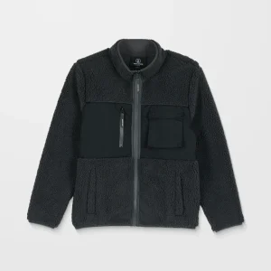 Sudadera De Borreguillo Con Cremallera Storm Stone - Asphalt Black - (NIÑOS)