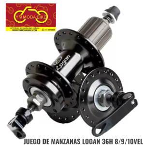 Manzanas MTB Logan 36h Casette 8/9/10 Velocidades Color Negro