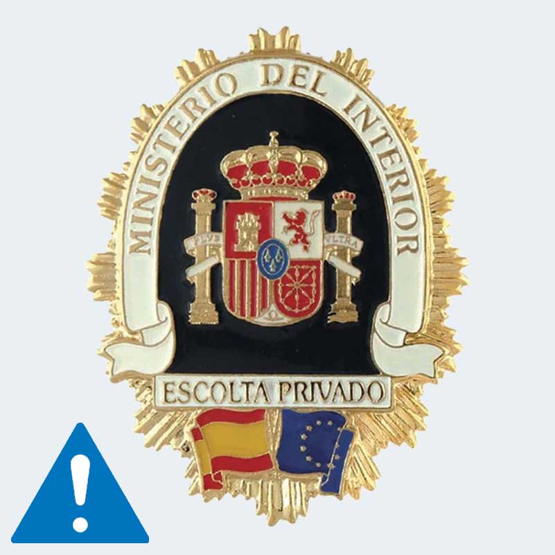 PLACA GENÉRICA SEGURIDAD PRIVADA MINISTERIO DEL INTERIOR - Imagen 2