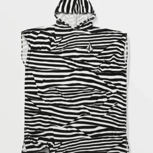 Toalla de cambio con capucha Hooded - WHITE BLACK