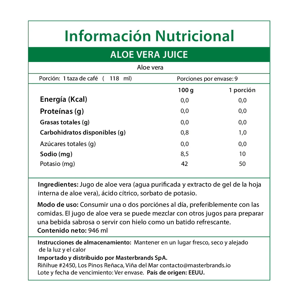 Aloe Vera Líquido 946ml Nature's Truth | Jugo Puro 99.3% Sábila - Imagen 6