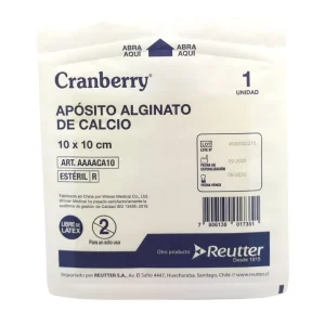 Apósito Alginato de Calcio 10cm x 10cm unid