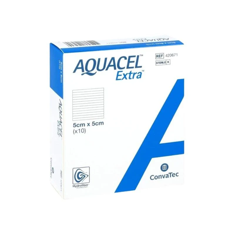 Aquacel Extra 5cm x 5cm Apósito Caja 10 unidades - Imagen 2