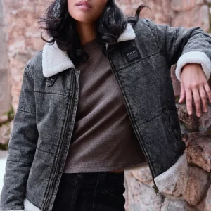 Chaqueta Sur Puffa Orgánica Negra Mujer