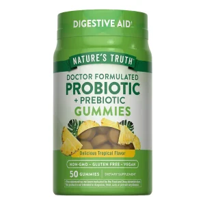 Gomitas Probiótico + Prebiótico 1 Mil Millones CFU Nature's Truth | 50 Gomitas Veganas