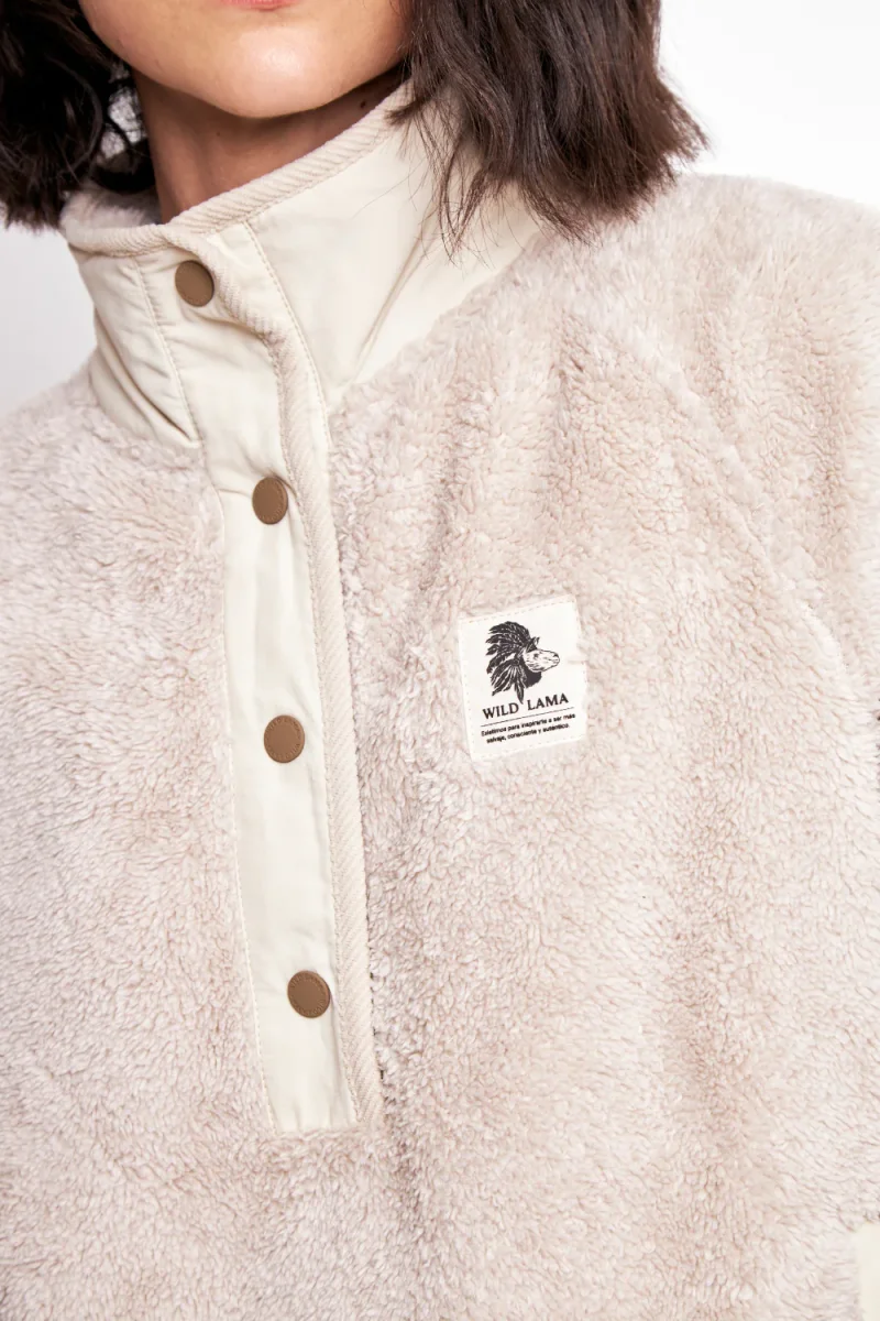 Polar Luvia Reciclado Beige Mujer - Imagen 6